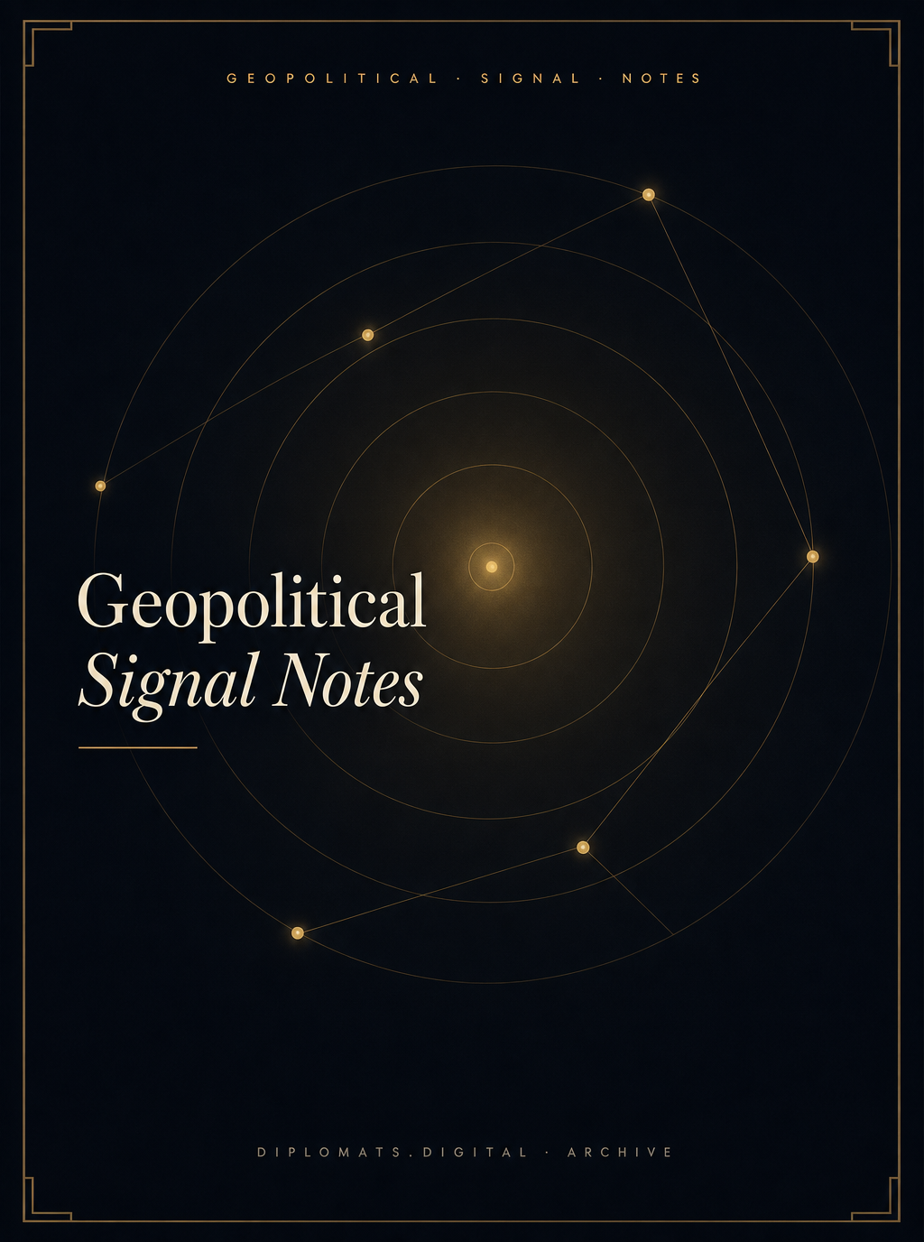 Geopolitical Signal Notes cover