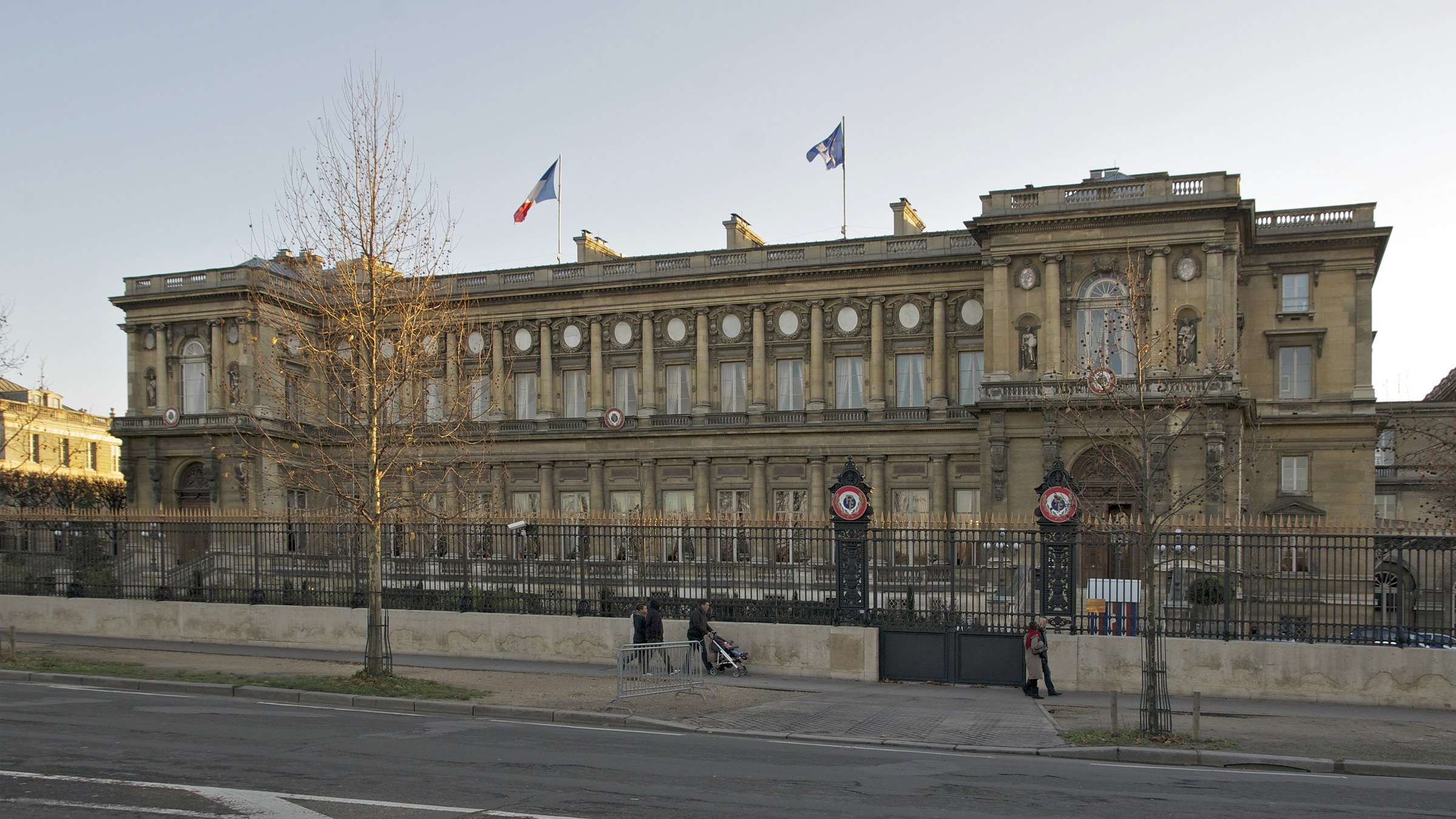 Exterior of the French Ministry for Europe and Foreign Affairs at the Quai d’Orsay in Paris.