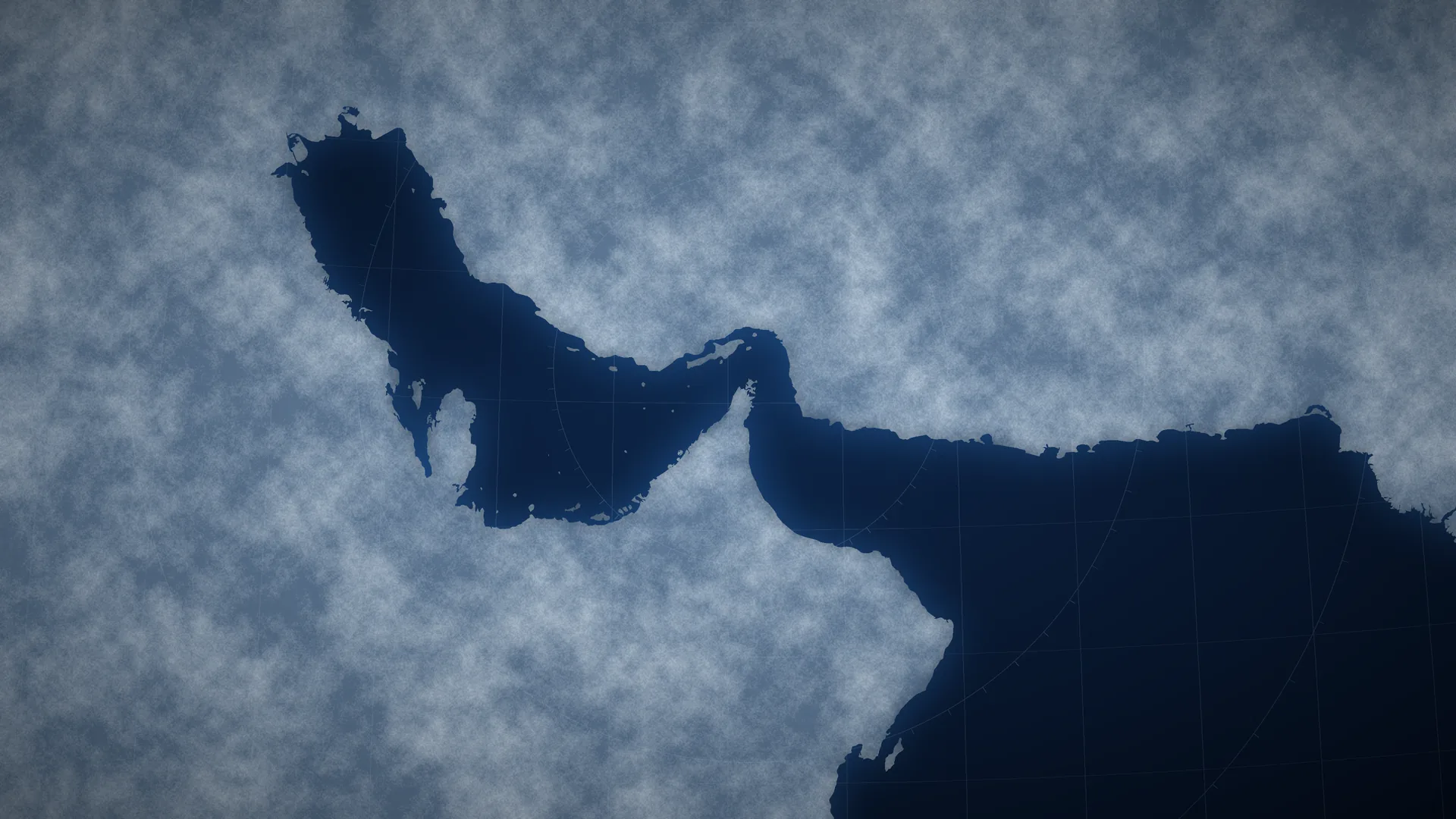 Illustrative Earth view of the Strait of Hormuz, connecting the Persian Gulf with the Gulf of Oman.